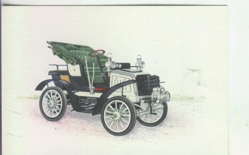 Postal antigua coche: Fiat 8 HP - 1901