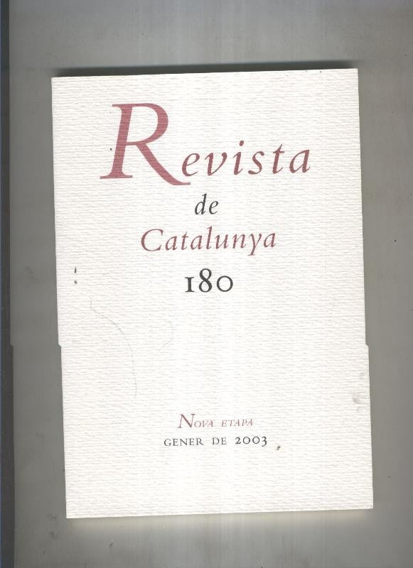 Revista de catalunya numero 180