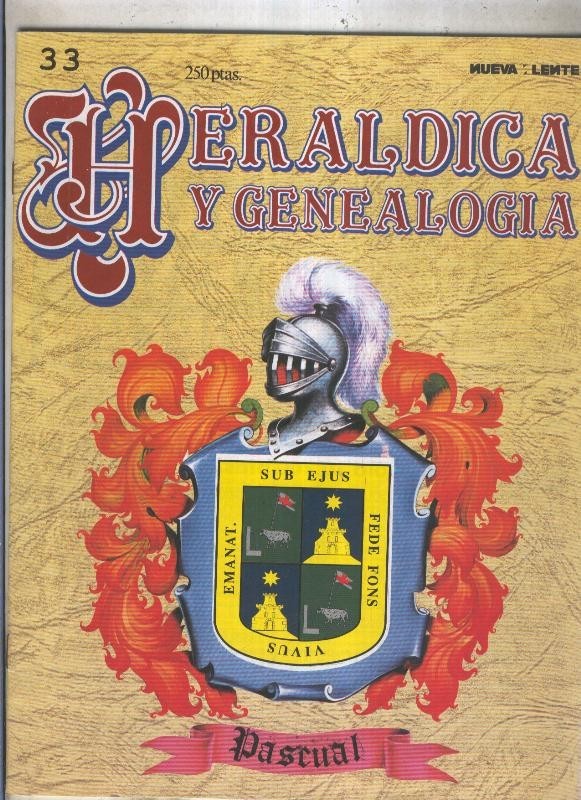 Heraldica y Genealogia numero 33: Pascual