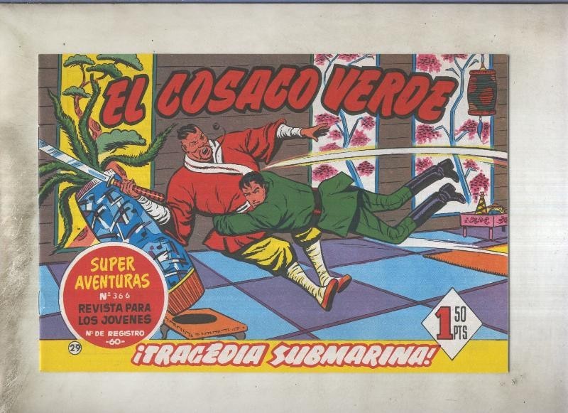 El Cosaco Verde facsimil de Ediciones B numero 029