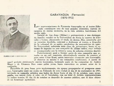 LAMINA 2461: Biografia de Ferruccio Garavaglia (1870-1912)