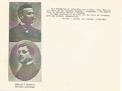 LAMINA 2465: Serafin y Joaquin Alvarez Quintero