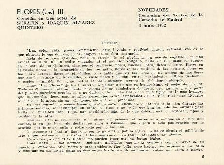 LAMINA 2533: Criticas de Las Flores. Novedades 4 junio 1902