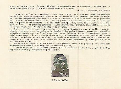 LAMINA 2535: Benito Perez Galdos