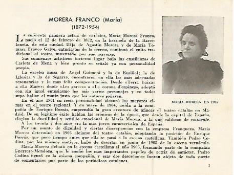 LAMINA 2558: Maria Morera Blanco