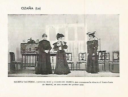 LAMINA 2559: Balbina Valverde Concha Ruiz y Clotilde Domus en La Cizaña