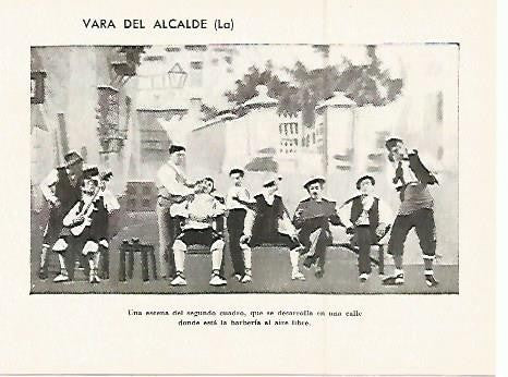 LAMINA 2566: Escena del segundo cuadro de la zarzuela La Vara del Alcalde