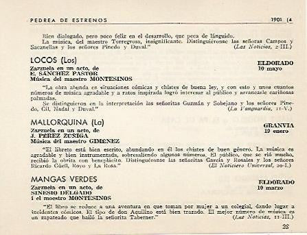 LAMINA 2616: Pedrea de estrenos 1901