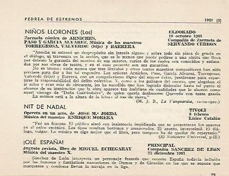 LAMINA 2617: Pedrea de estrenos 1901