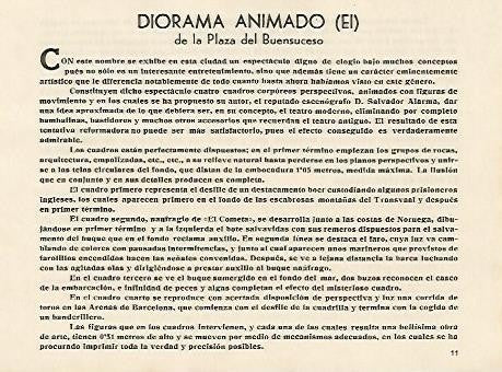 LAMINA 2664: El Diorama Animado de la Plaza del Bonsucces. Barcelona