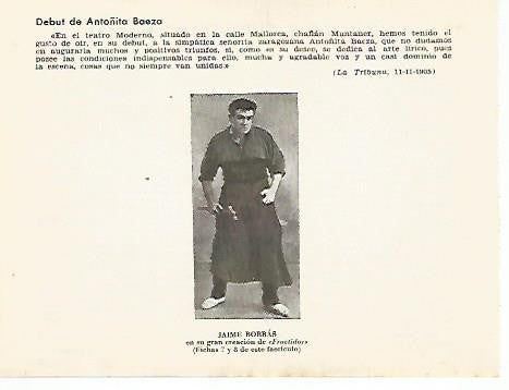 LAMINA 2751: Jaime Borras en Fructidor