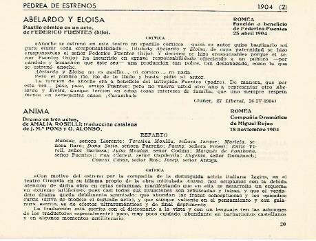 LAMINA 2771: Pedrea de estrenos de 1904