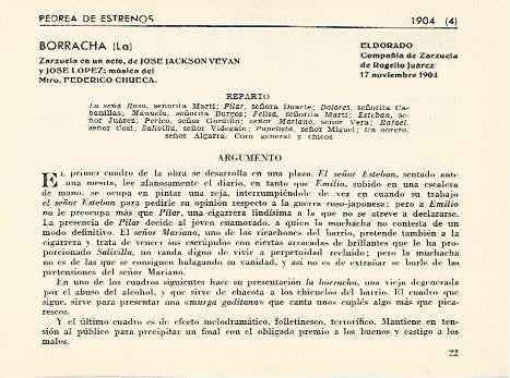 LAMINA 2773: Pedrea de estrenos de 1904 (III)