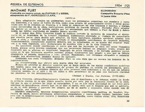 LAMINA 2781: Pedrea de estrenos de 1904 (X)