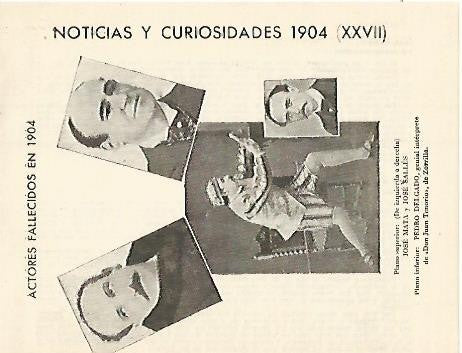 LAMINA 2787: Actores fallecidos en 1904