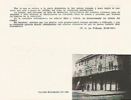 LAMINA 2810: Teatro El Dorado en 1904