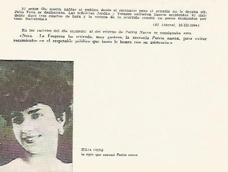 LAMINA 2826: Critica de Patria Nueva. Gran via 16 marzo 1904