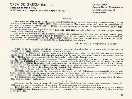 LAMINA 2845: Criticas de La Casa de Gracia. El Dorado 8 junio 1904