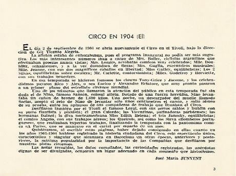 LAMINA 2859: el circo en 1904