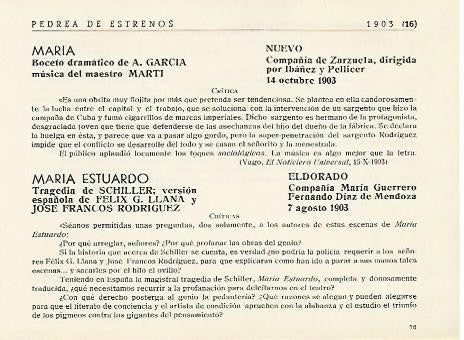 LAMINA 2906: Pedrea de estrenos 1903 (XII)