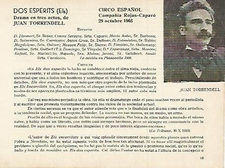 LAMINA 2934: Juan Torrendell autor de Els Dos Esperits