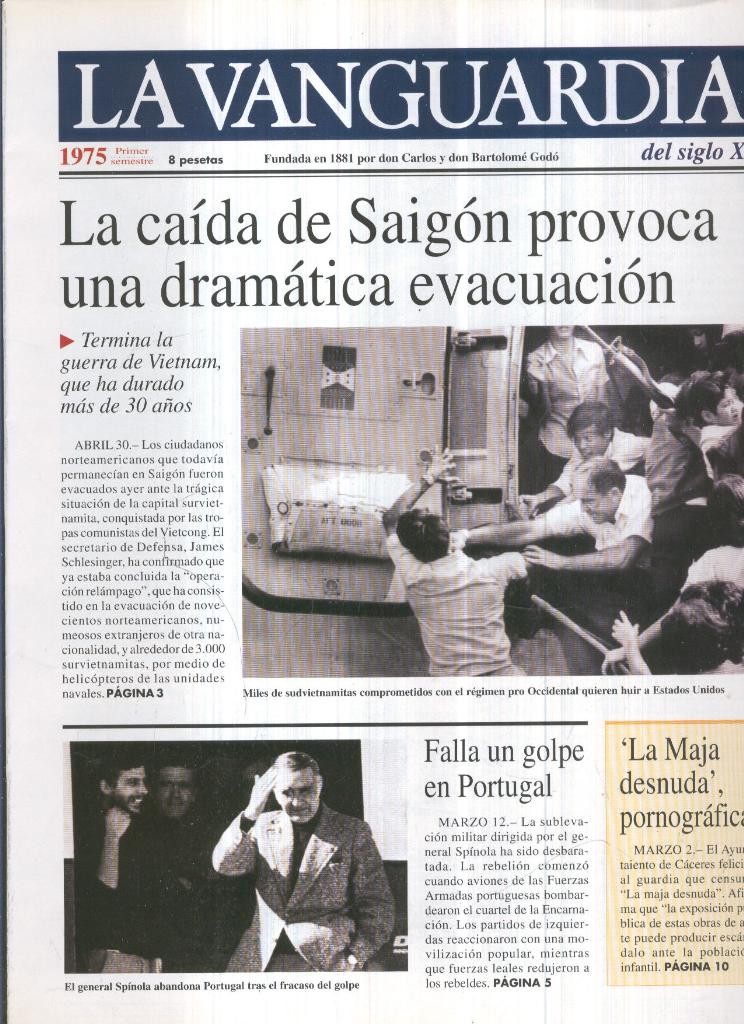 La Vanguardia 1975 Primer semestre