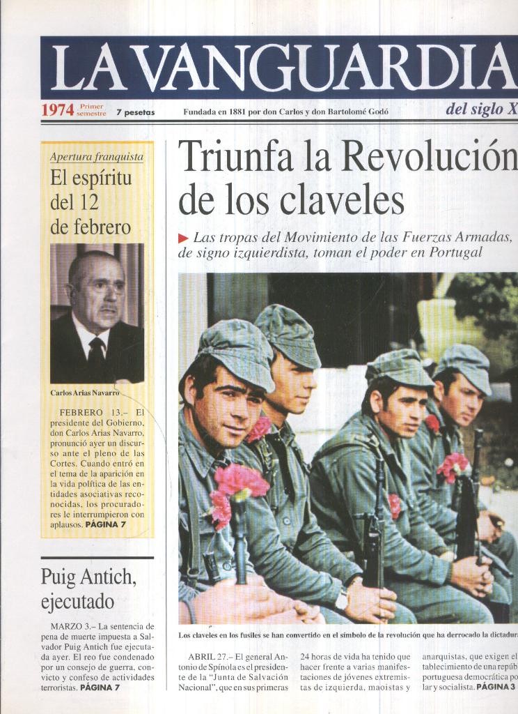 La Vanguardia 1974 Primer semestre