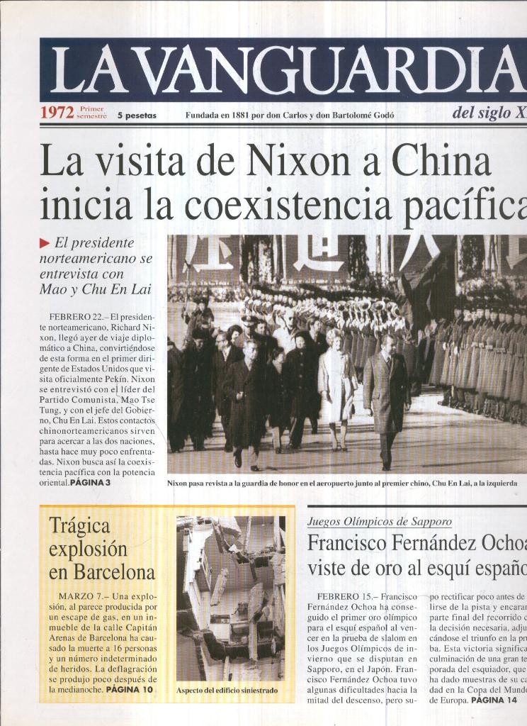 La Vanguardia 1972 Primer semestre