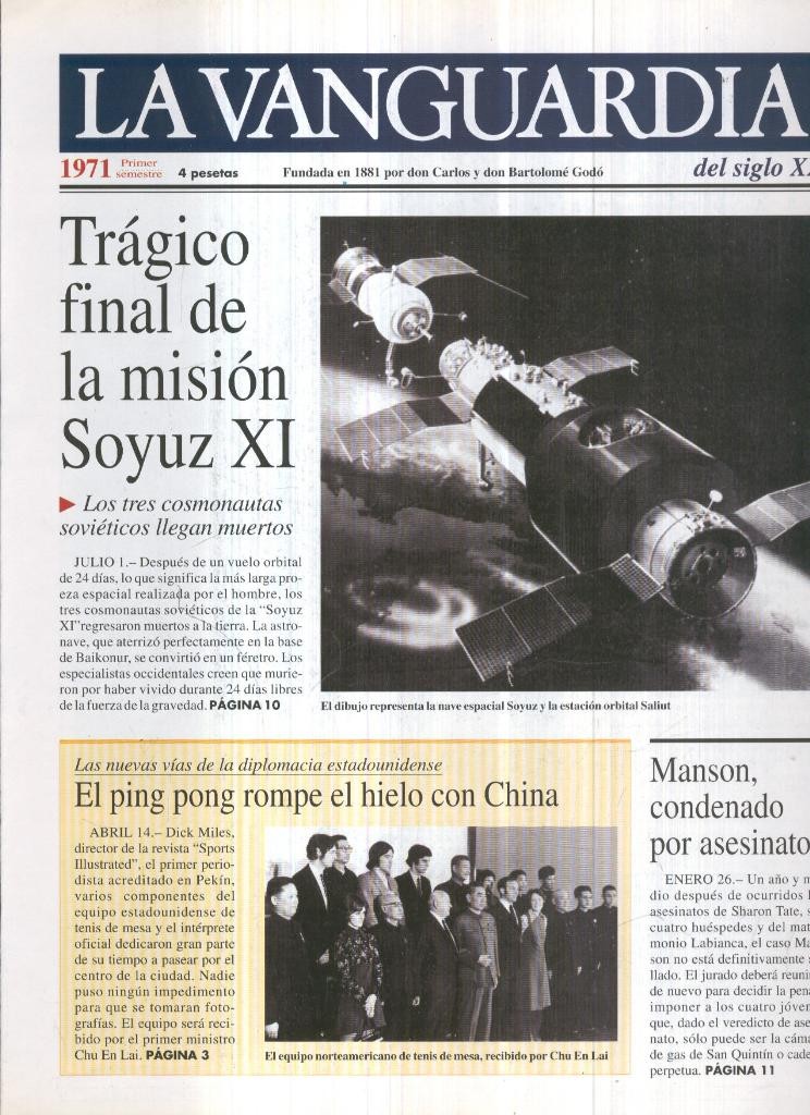 La Vanguardia 1971 Primer semestre