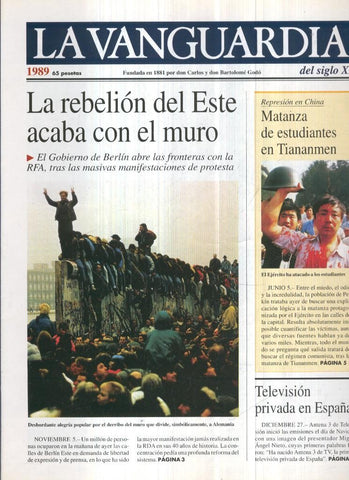 La Vanguardia 1989