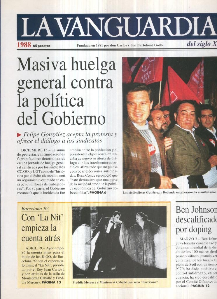 La Vanguardia 1988