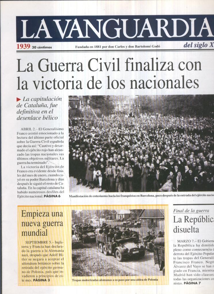 La Vanguardia 1939