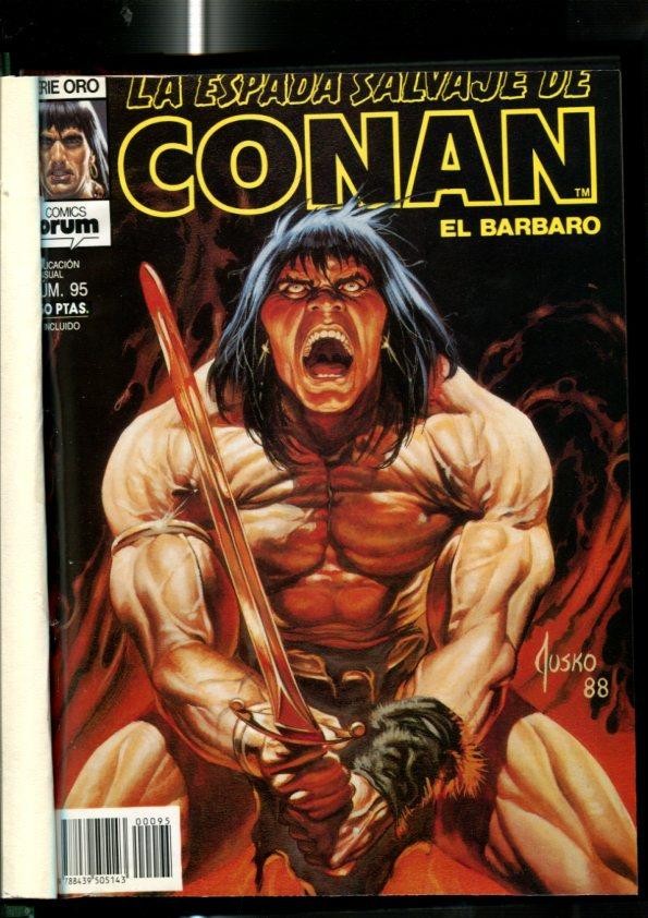 La Espada Salvaje de Conan primera edicion tomo verde  numerado en lomo XVII