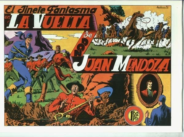 El Jinete Fantasma facsimil numero 018: la vuelta de Don Juan Mendoza