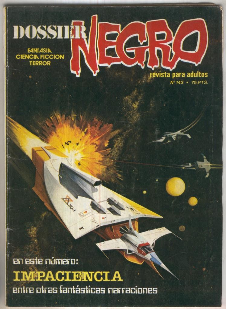 Dossier Negro numero 143 (numerado 1 en trasera)