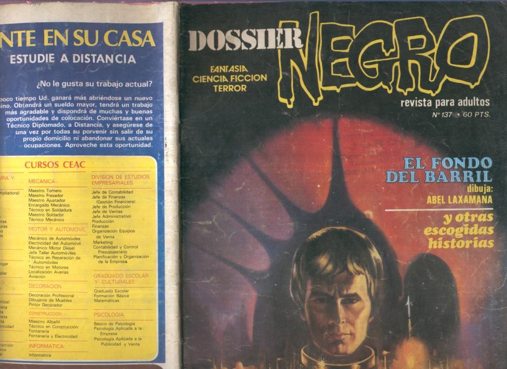 Dossier Negro numero 137 (numerado 2 en trasera y algo aviejado)