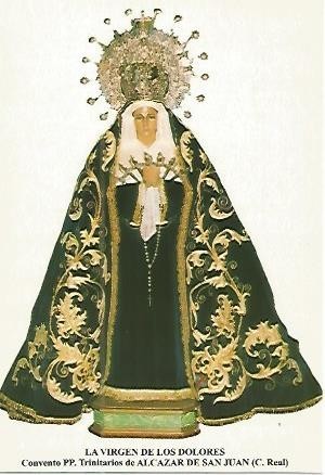 POSTAL 54180: Virgen de los Dolores. Alcazar de San Juan. Ciudad Real