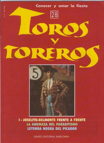 Portada fasciculo Toros y Toreros numero 28
