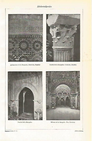 LAMINA De ESPASA 0053: Abderraman. Cordoba