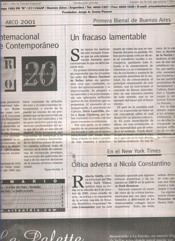 ARTE AL DIA.  Febrero 2001