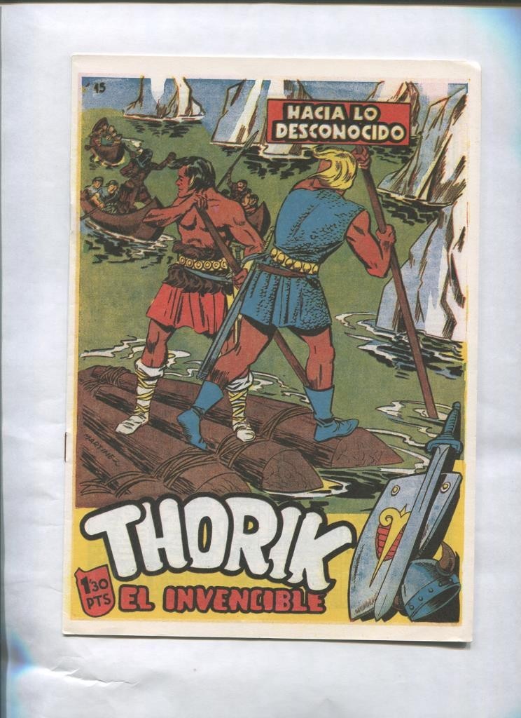 Facsimil: Thorik el invencible numero 15: Hacia lo desconocido