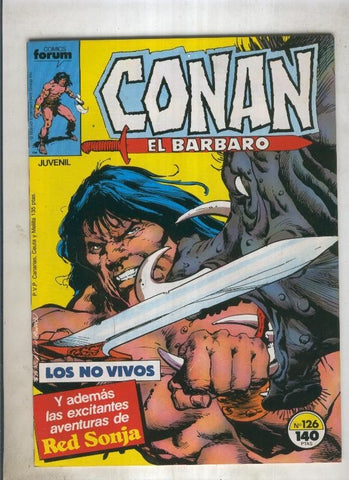 Conan el Barbaro primera edicion numero 126 (numerado 2 en trasera)