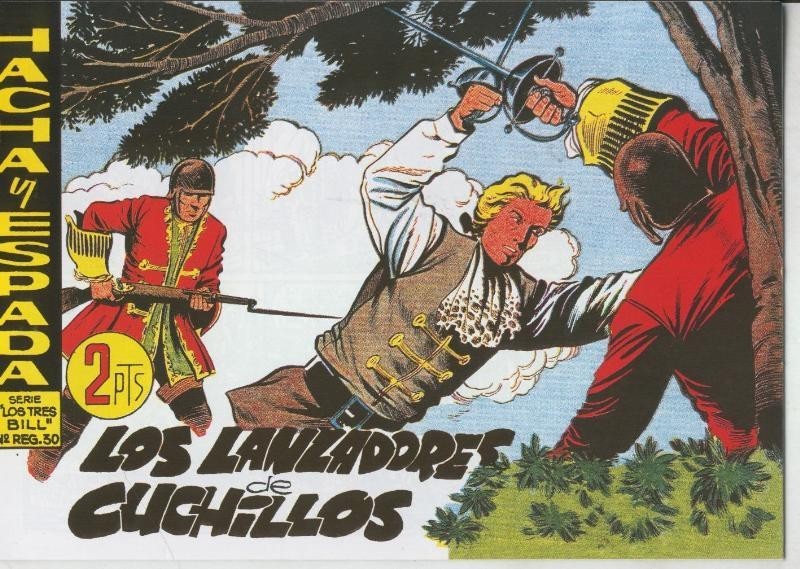 Hacha y Espada facsimil numero 42: Los lanzadores de cuchillos