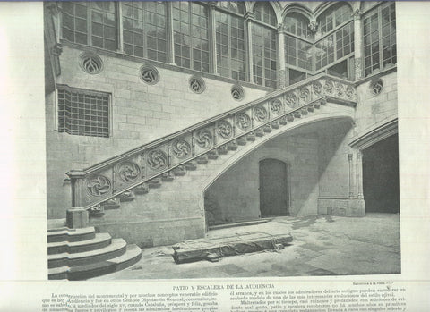 Lamina 113: Patio y escalera del Audiencia