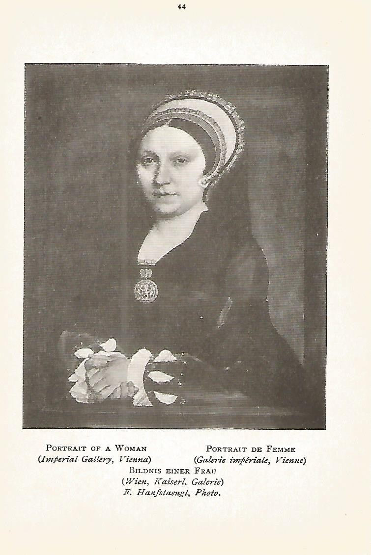 Lamina 083: HOLBEIN. Retrato de mujer
