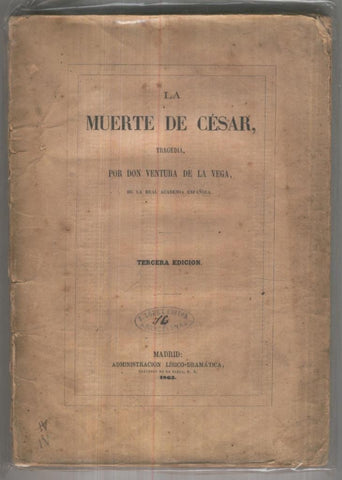 La muerte del Cesar (cubierta en regular estado)