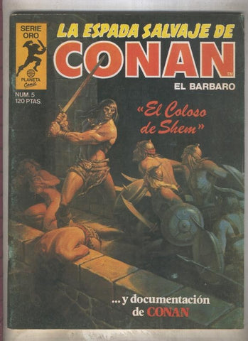 La Espada Salvaje de Conan primera edicion numero 005 (numerado 1 en trasera)