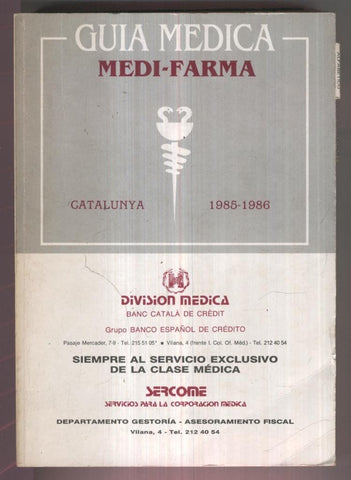 Guia Medica Medi-Farma Catalunya 1985-1986