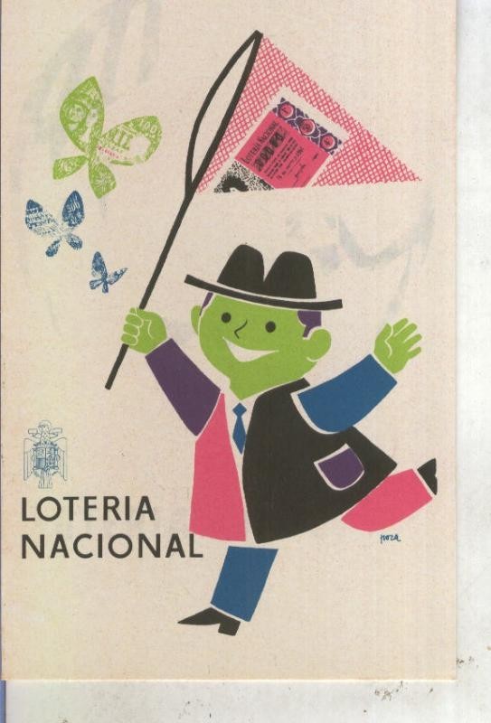Postal 013622: Loteria Nacional, cartel 1960 de Don Juan Poza