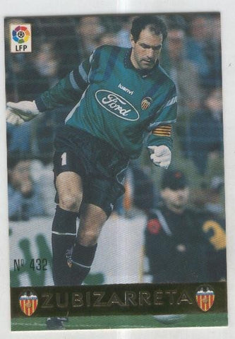 Cromo Liga 97/98: C.F.Valencia numero 432: Zubizarreta